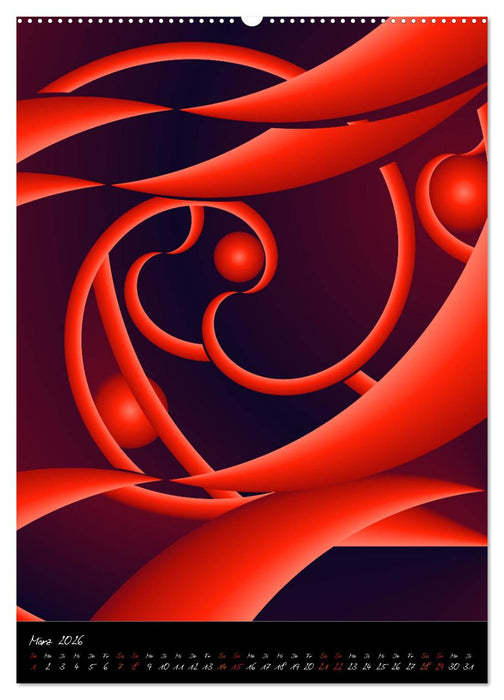 Grafische Farbenfreude (CALVENDO Wandkalender 2026)