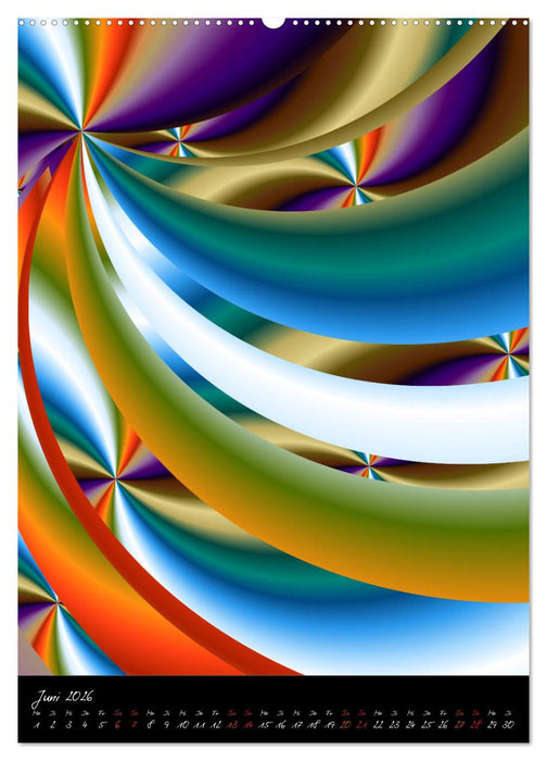 Grafische Farbenfreude (CALVENDO Wandkalender 2026)