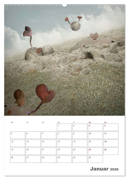 Surrealistische Reisen (CALVENDO Premium Wandkalender 2026)