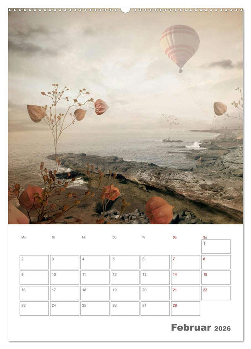 Surrealistische Reisen (CALVENDO Premium Wandkalender 2026)