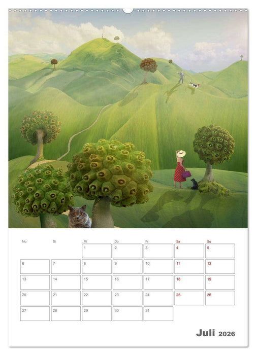 Surrealistische Reisen (CALVENDO Premium Wandkalender 2026)