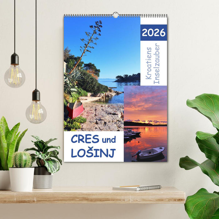 Kroatiens Inselzauber, Cres und Losinj (CALVENDO Wandkalender 2026)