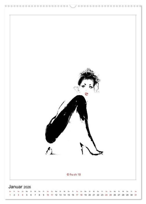 2 MODELS - ABOUT ME UND GABRIELA - Bodypainting Skizzen Zenga Fotografie (CALVENDO Premium Wandkalender 2026)