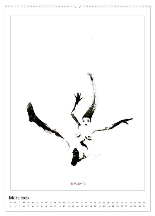 2 MODELS - ABOUT ME UND GABRIELA - Bodypainting Skizzen Zenga Fotografie (CALVENDO Premium Wandkalender 2026)