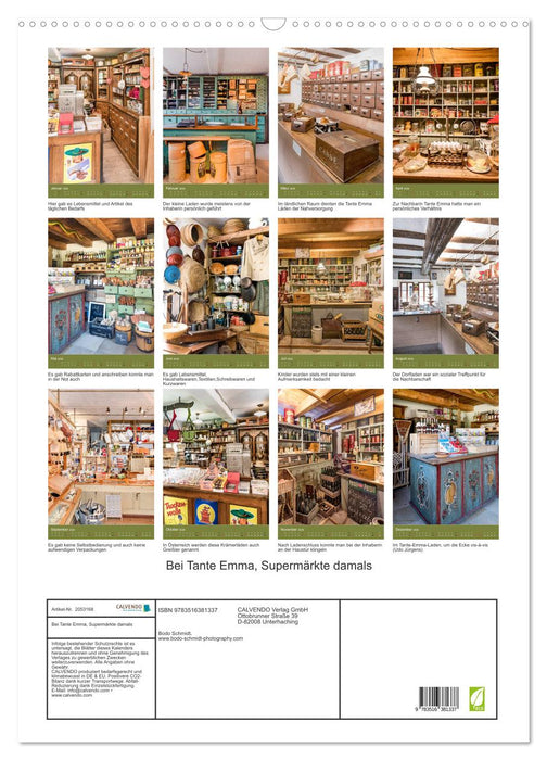 Bei Tante Emma, Supermärkte damals (CALVENDO Wandkalender 2026)