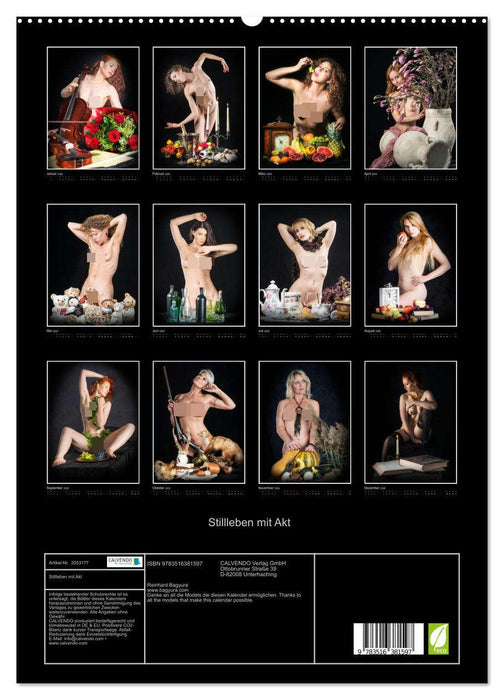 Stillleben mit Akt (CALVENDO Premium Wandkalender 2026)