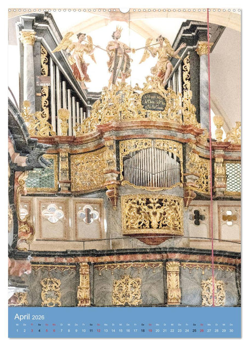 Barocke Orgeln in Su¨ddeutschland und Österreich (CALVENDO Wandkalender 2026)