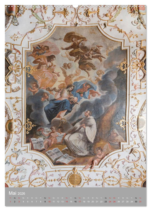 Waldsassen Stiftsbibliothek (CALVENDO Premium Wandkalender 2026)