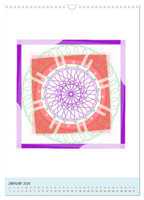 Transluzent-Mandalas (CALVENDO Wandkalender 2026)