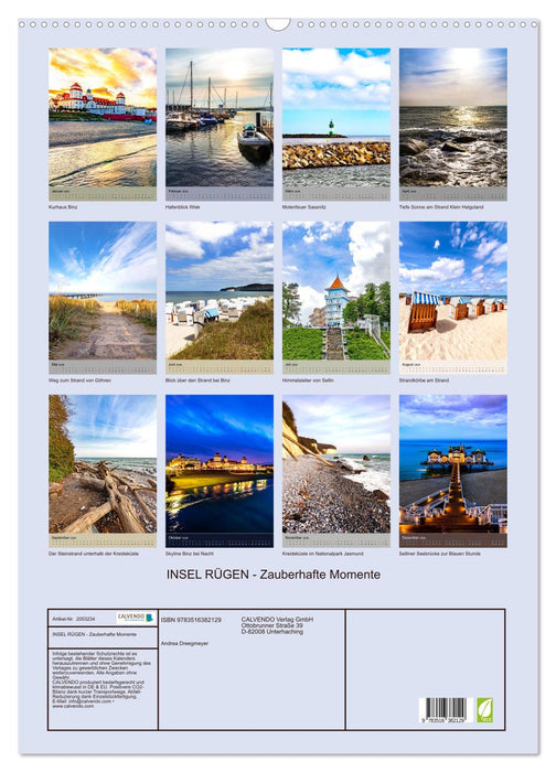 INSEL RÜGEN - Zauberhafte Momente (CALVENDO Wandkalender 2026)