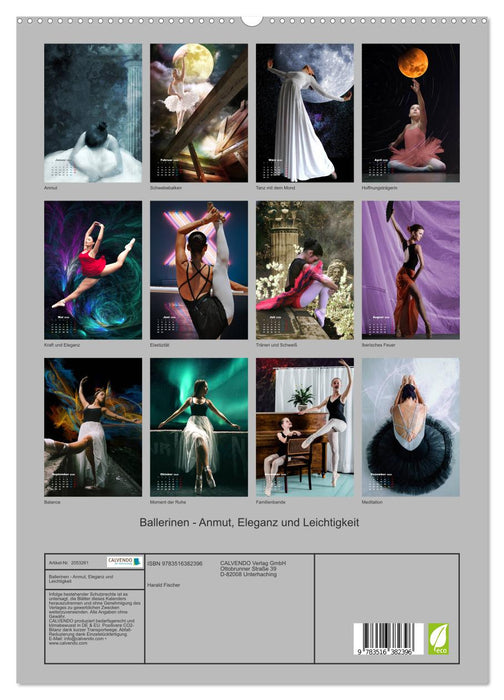 Ballerinen - Anmut, Eleganz und Leichtigkeit (CALVENDO Premium Wandkalender 2026)