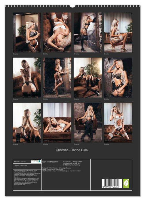 Christina - Tattoo Girls (CALVENDO Premium Wandkalender 2026)