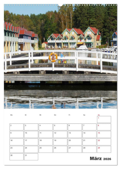 Rheinsberg mit Hafendorf (CALVENDO Wandkalender 2026)