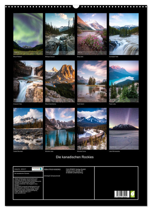 Die kanadischen Rockies (CALVENDO Wandkalender 2026)