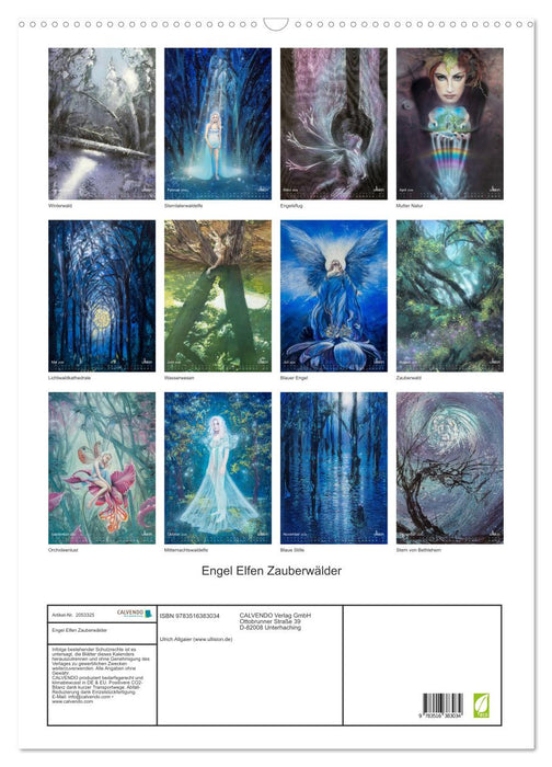 Engel Elfen Zauberwälder (CALVENDO Wandkalender 2026)