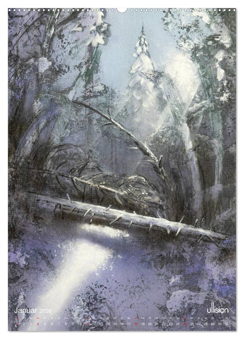 Engel Elfen Zauberwälder (CALVENDO Wandkalender 2026)