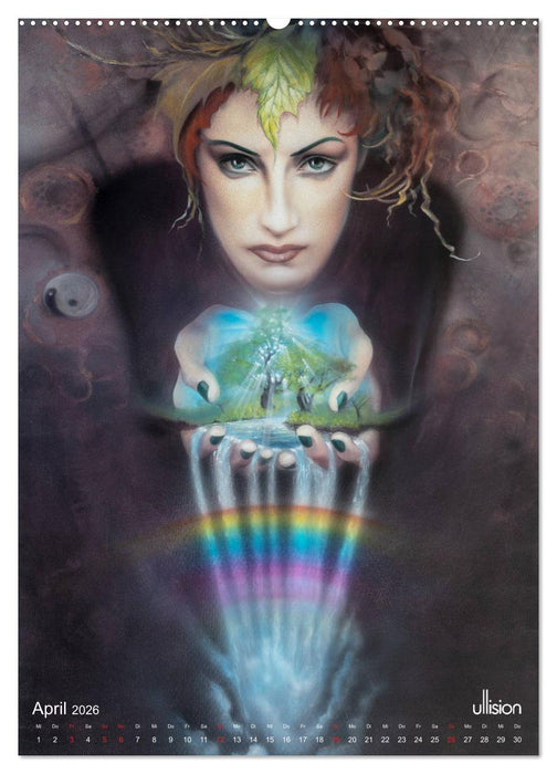 Engel Elfen Zauberwälder (CALVENDO Wandkalender 2026)