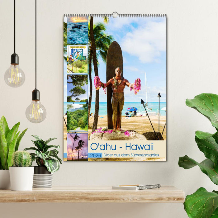 O'ahu - Hawaii, Bilder aus dem Südseeparadies (CALVENDO Wandkalender 2026)