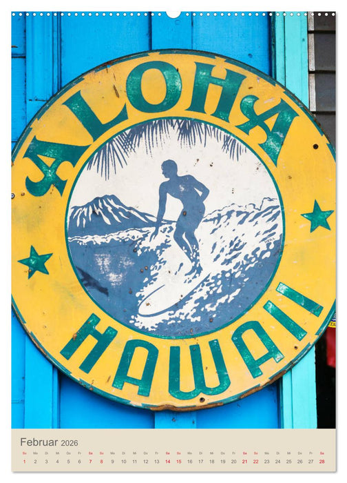 O'ahu - Hawaii, Bilder aus dem Südseeparadies (CALVENDO Wandkalender 2026)