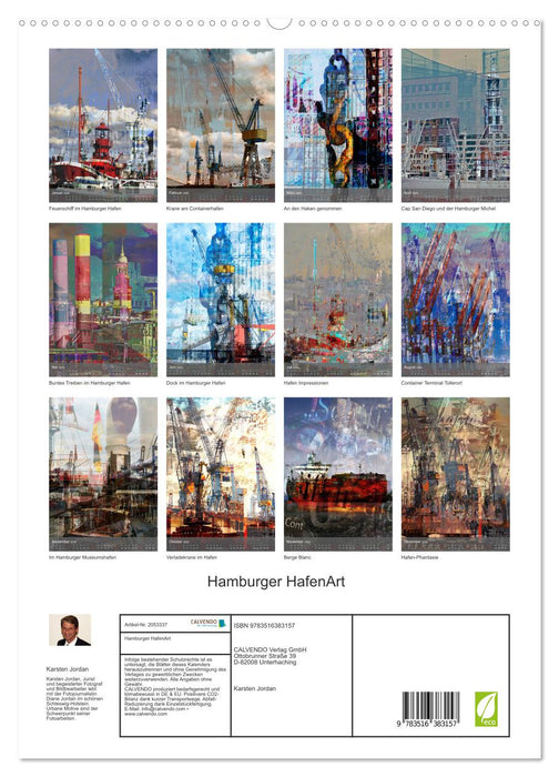 Hamburger HafenArt (CALVENDO Premium Wandkalender 2026)