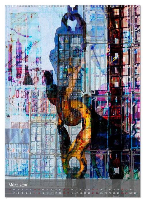 Hamburger HafenArt (CALVENDO Premium Wandkalender 2026)