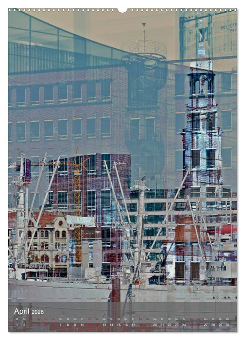 Hamburger HafenArt (CALVENDO Premium Wandkalender 2026)