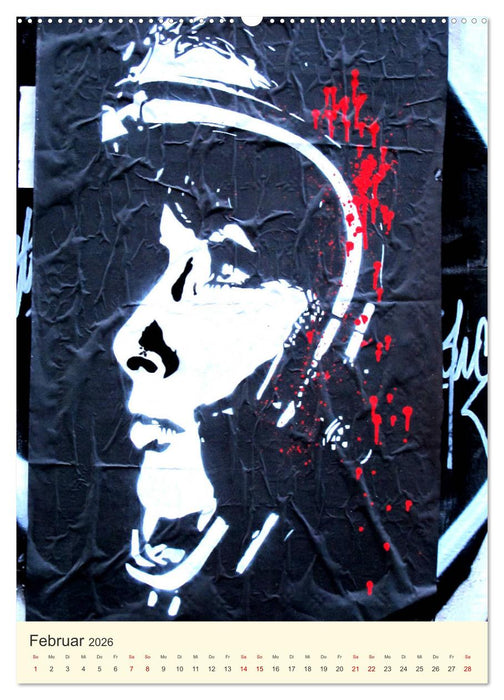 Famous Women in StreetArt (CALVENDO Premium Wandkalender 2026)