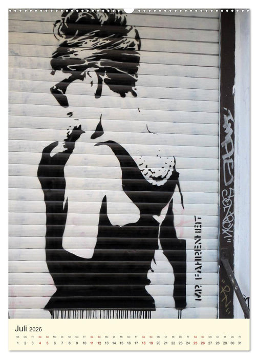 Famous Women in StreetArt (CALVENDO Premium Wandkalender 2026)