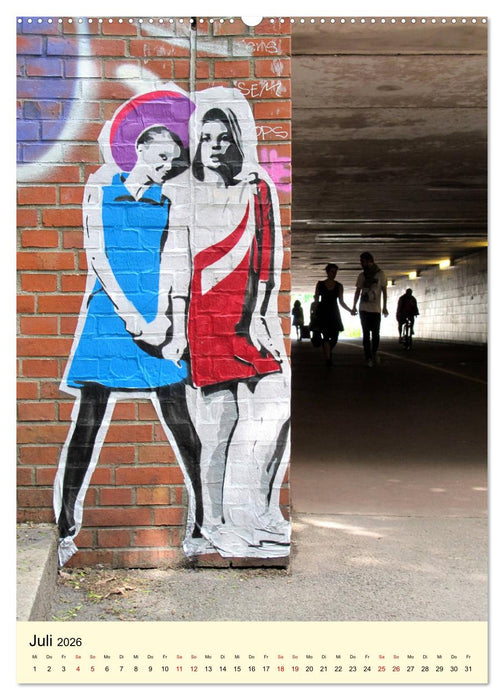 Hamburg StreetArt (CALVENDO Premium Wandkalender 2026)