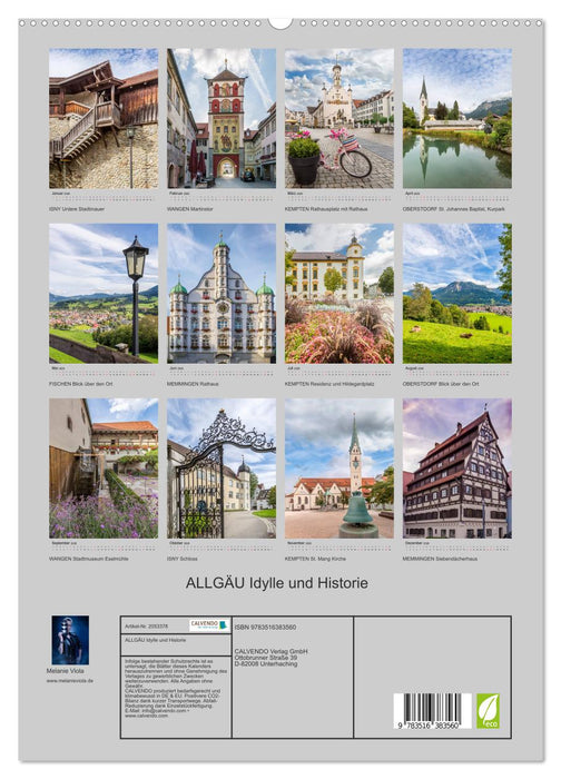 ALLGÄU Idylle und Historie (CALVENDO Premium Wandkalender 2026)