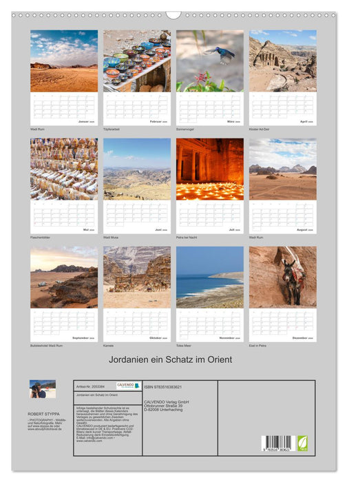 Jordanien ein Schatz im Orient (CALVENDO Wandkalender 2026)