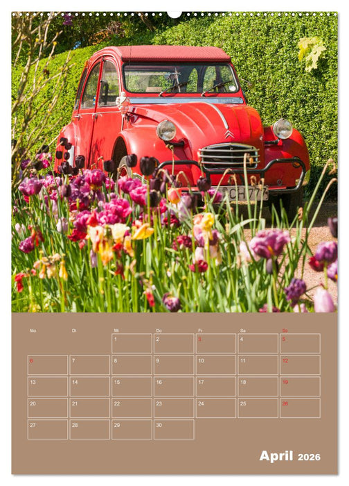 Citroën 2 CV – Flower Power (CALVENDO Wandkalender 2026)