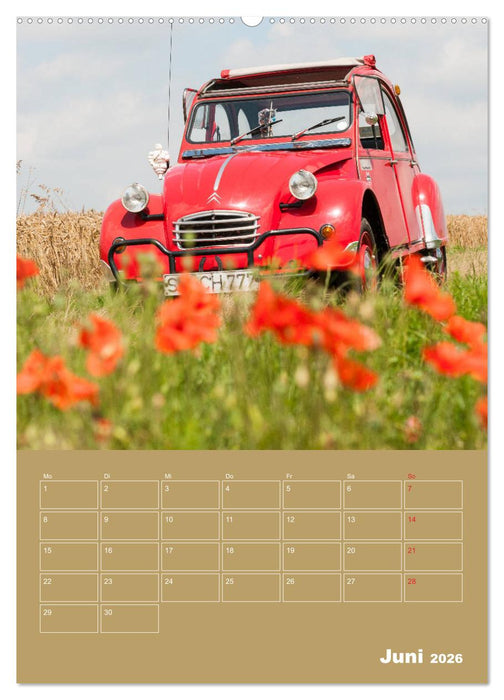 Citroën 2 CV – Flower Power (CALVENDO Wandkalender 2026)