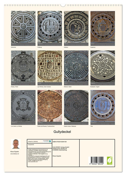 Gullydeckel (CALVENDO Premium Wandkalender 2026)