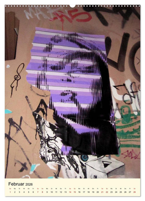 Flower Power in StreetArt (CALVENDO Wandkalender 2026)