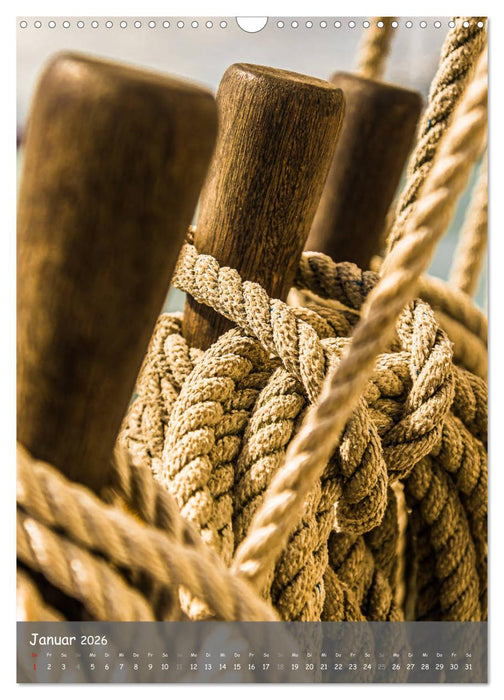 Maritime Details klassischer Yachten (CALVENDO Wandkalender 2026)