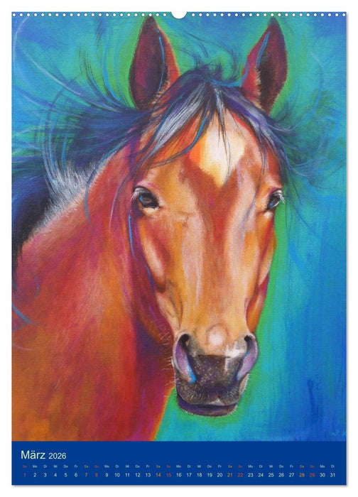 gemalte Tier-Persönlichkeiten (CALVENDO Premium Wandkalender 2026)