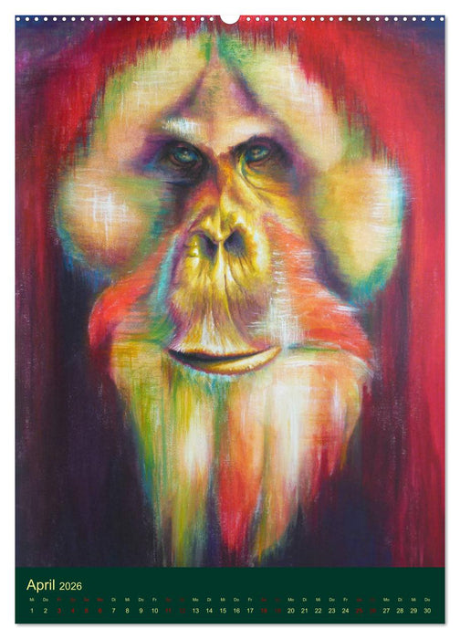 gemalte Tier-Persönlichkeiten (CALVENDO Premium Wandkalender 2026)