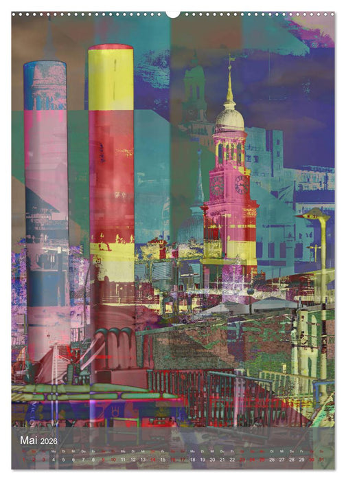 Hamburger HafenArt (CALVENDO Wandkalender 2026)