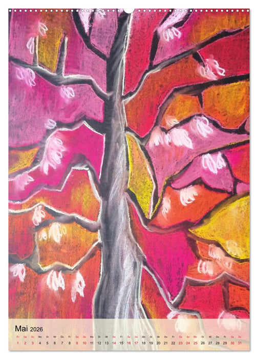 Fantasiebäume (CALVENDO Premium Wandkalender 2026)
