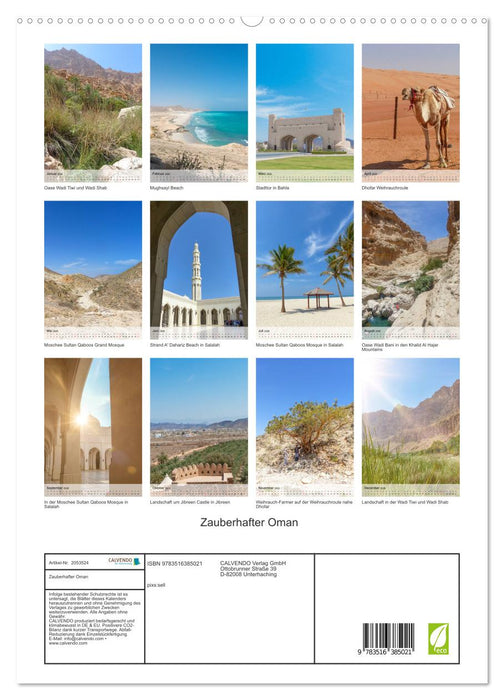 Zauberhafter Oman (CALVENDO Premium Wandkalender 2026)