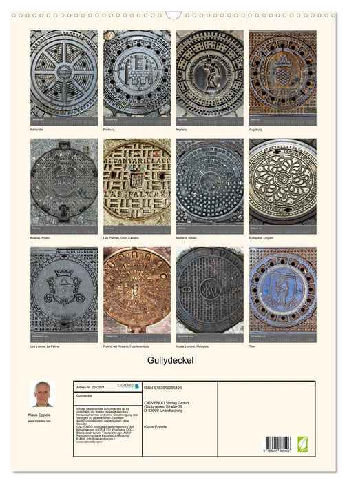 Gullydeckel (CALVENDO Wandkalender 2026)