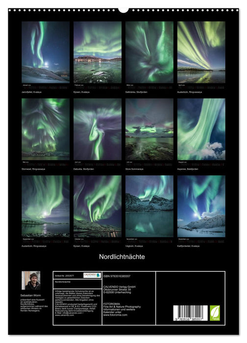 Nordlichtnächte (CALVENDO Premium Wandkalender 2026)