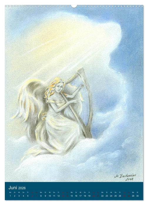 Meine schönsten Engelbilder - Marita Zacharias (CALVENDO Premium Wandkalender 2026)
