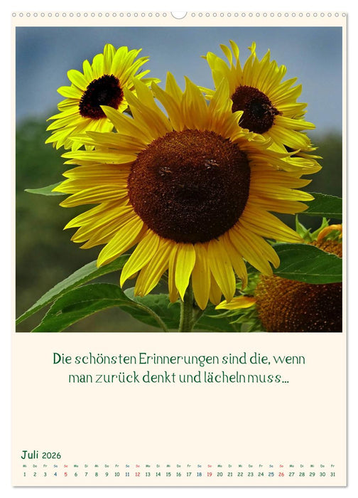 Mit Blumen durchs Jahr (CALVENDO Premium Wandkalender 2026)