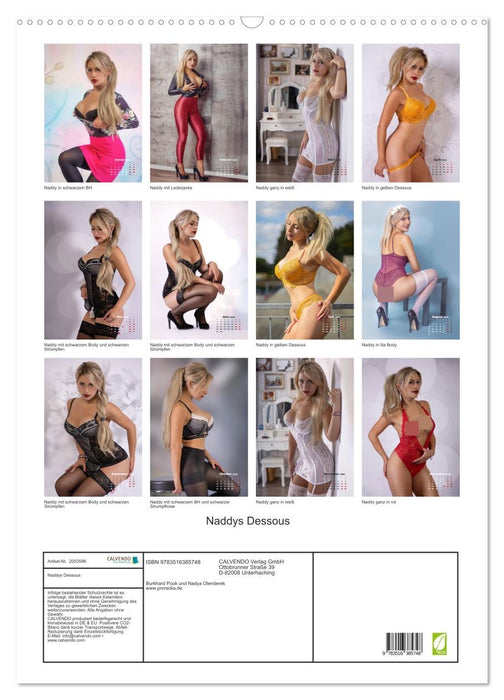 Naddys Dessous (CALVENDO Wandkalender 2026)