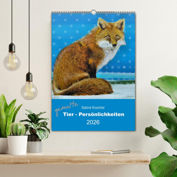 gemalte Tier-Persönlichkeiten (CALVENDO Wandkalender 2026)