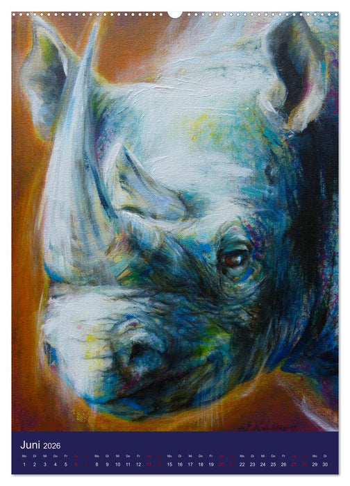 gemalte Tier-Persönlichkeiten (CALVENDO Wandkalender 2026)