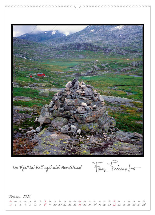 Norwegen analog (CALVENDO Premium Wandkalender 2026)