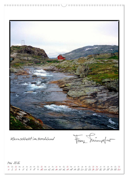 Norwegen analog (CALVENDO Premium Wandkalender 2026)